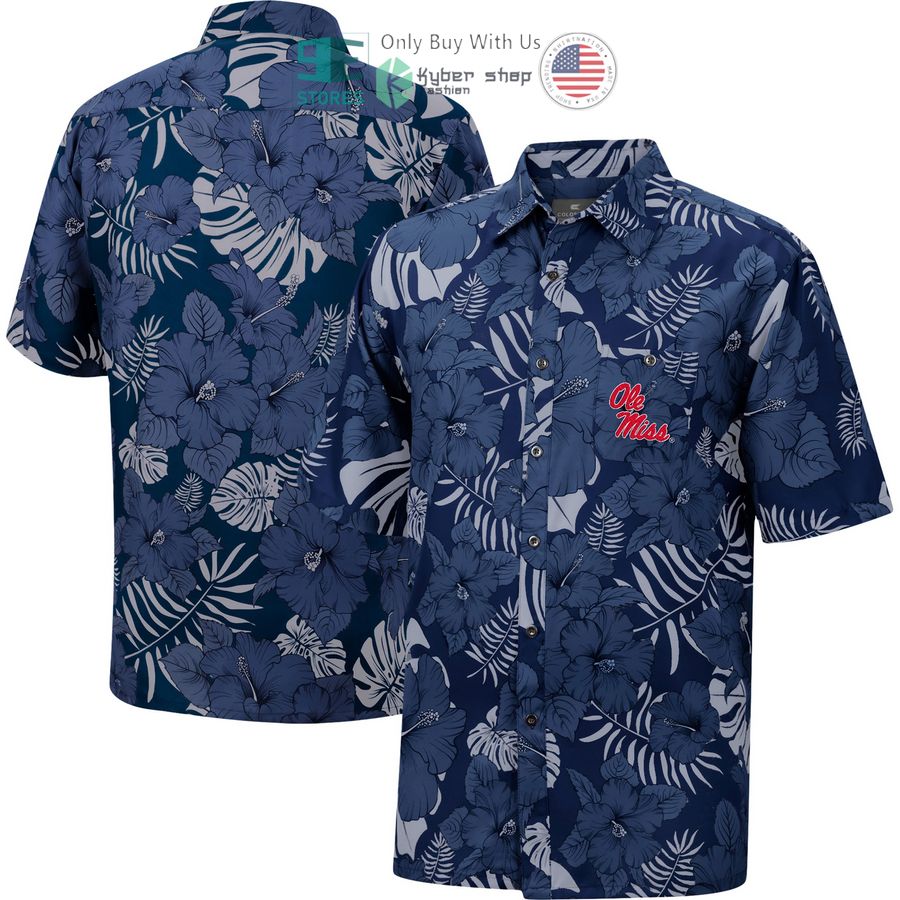 ole miss rebels colosseum the dude camp navy hawaiian shirt 1 48816