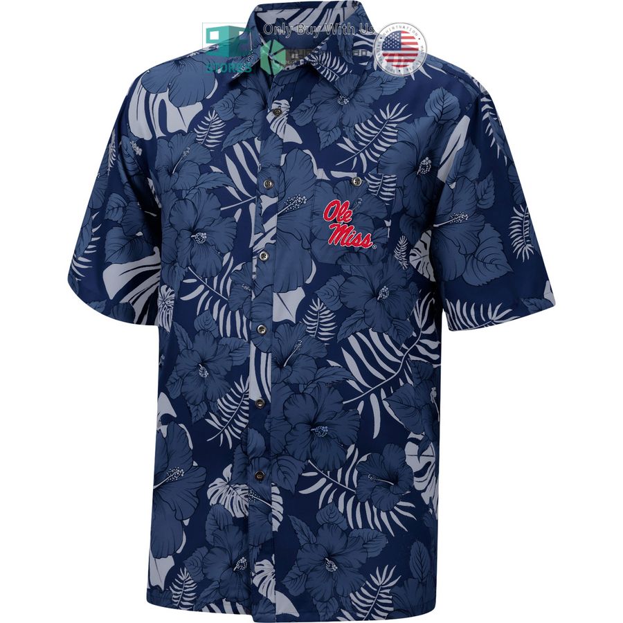 ole miss rebels colosseum the dude camp navy hawaiian shirt 2 34030