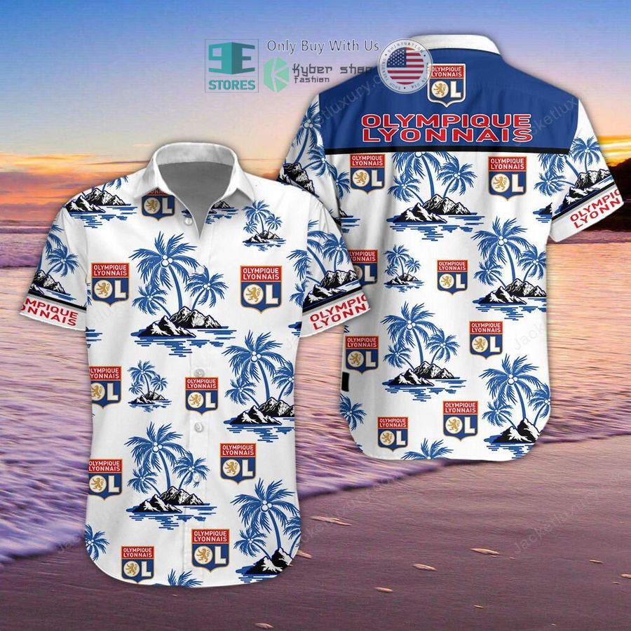 olympique lyonnais hawaiian shirt shorts 1 10419