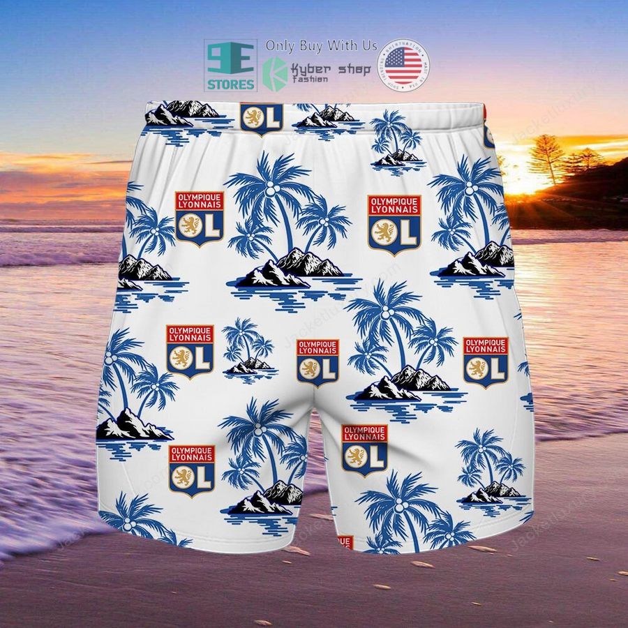 olympique lyonnais hawaiian shirt shorts 2 24310