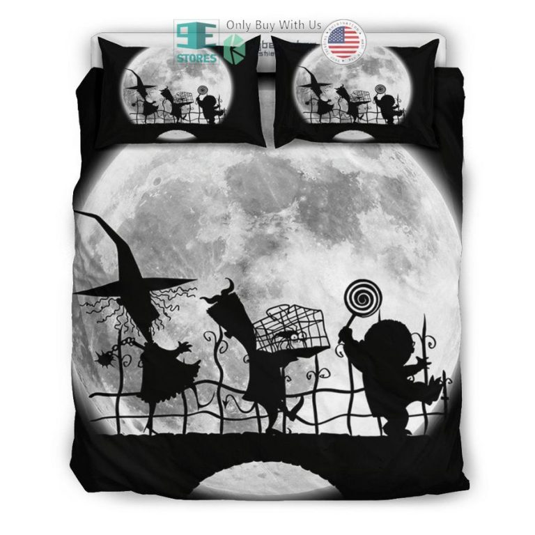 oogie boogie the nightmare before christmas black white bedding set 3 75869