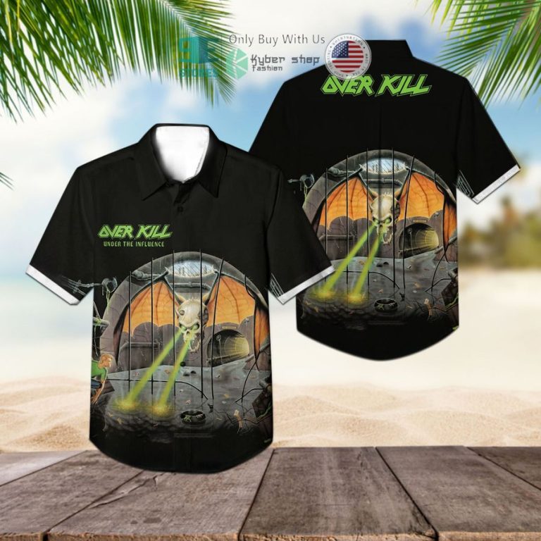 overkill band under the influence album hawaiian shirt 1 92250