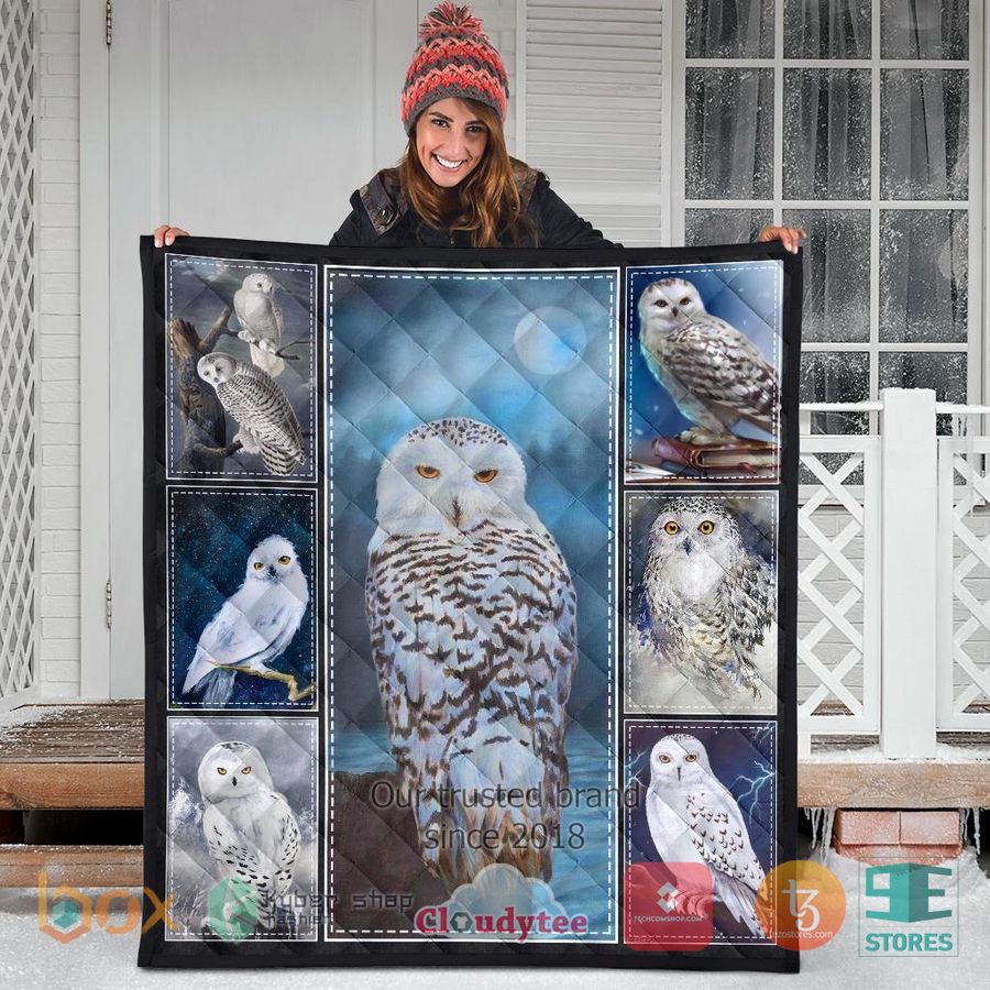 owl xmas quilt blanket 3 67139