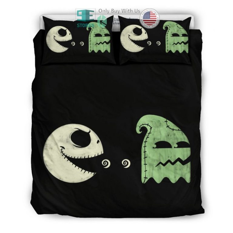 pacman jack skellington oogie boogie bedding set 3 81553