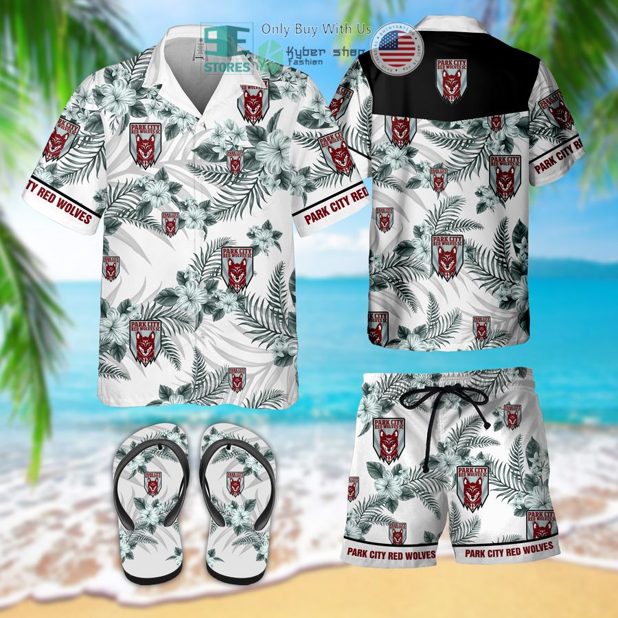 park city red wolves hawaiian shirt flip flops 1 5951
