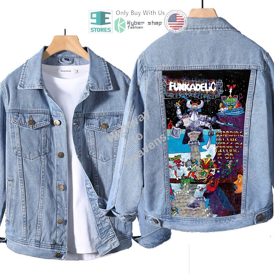 parliament band standing on the verge of getting it on album denim jacket 1 90316