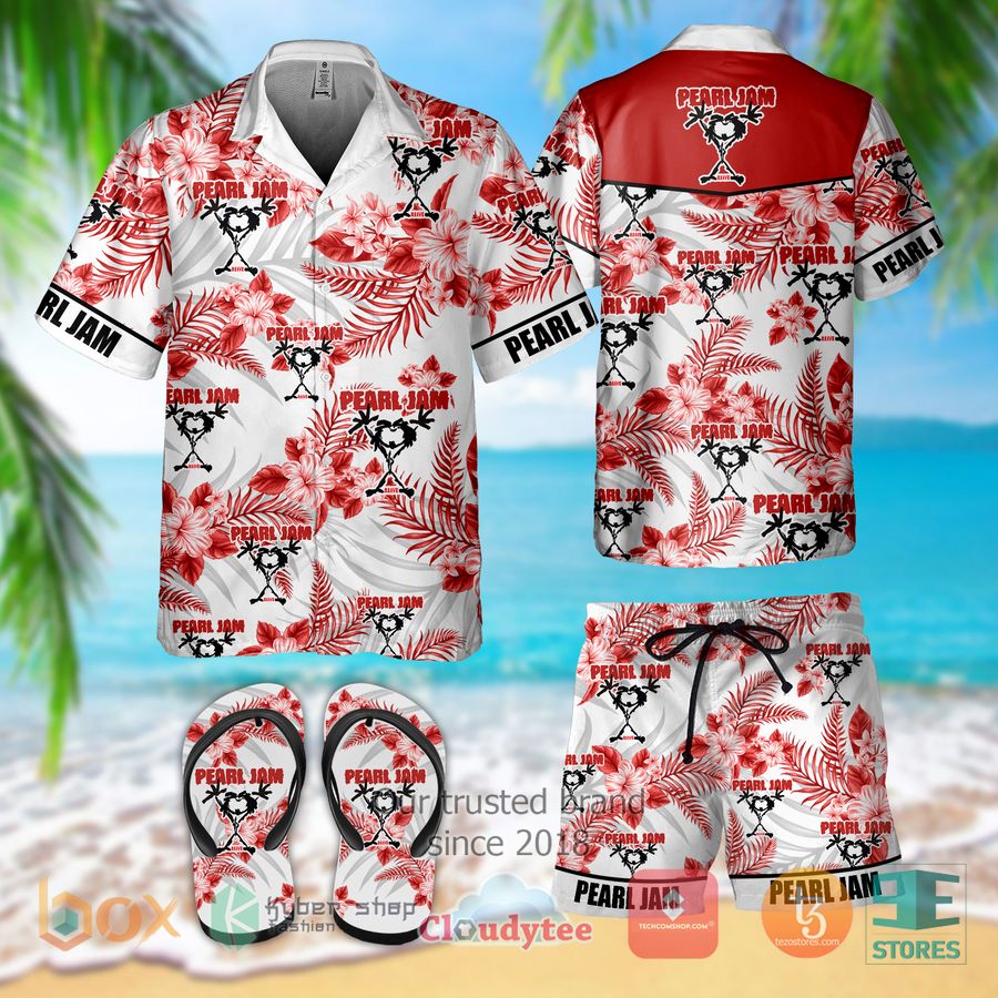 pearl jam band hawaiian shirt shorts 1 76825