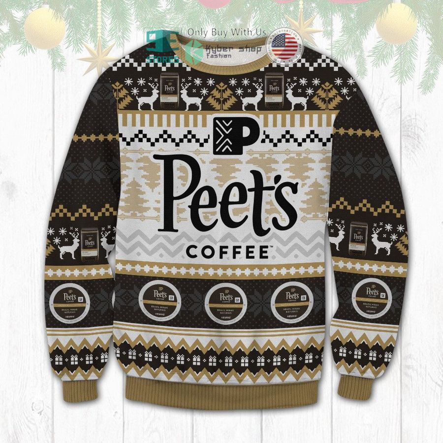 peets coffee christmas sweatshirt sweater 1 9390