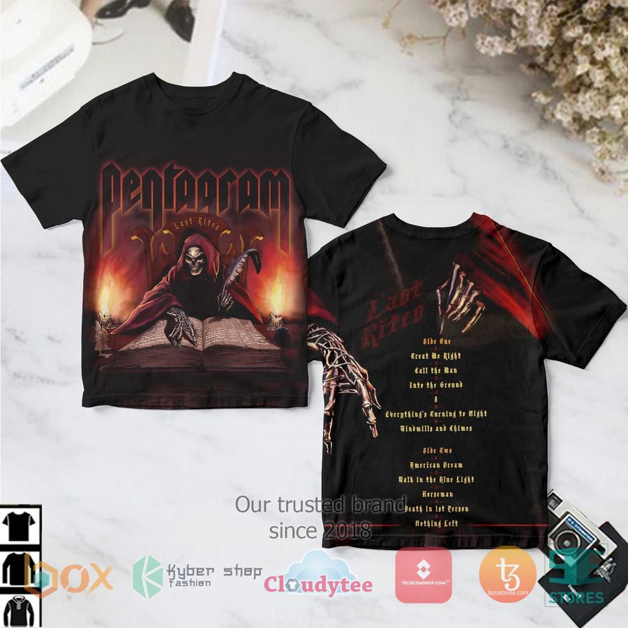 pentagram band last rites album 3d t shirt 1 23489
