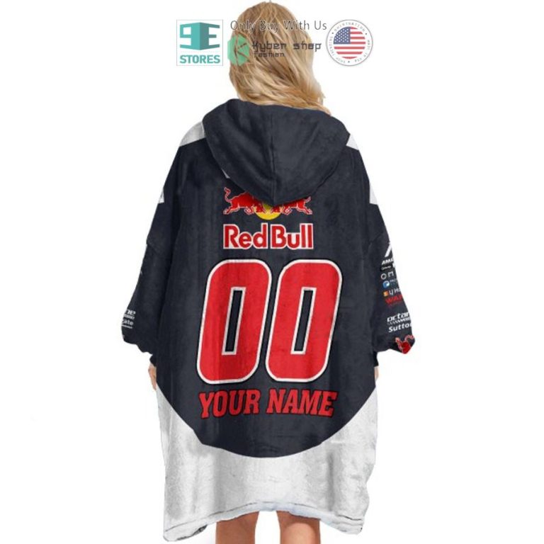 personalise v8 supercars triple eight race engineering red bull ampol racing sherpa hooded blanket 3 69530