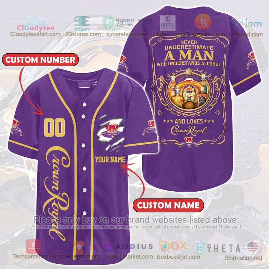 personalized a man who understands alcohol loves crown royal custom baseball jersey 1 34915
