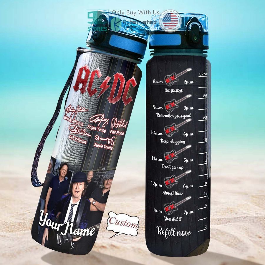 personalized ac dc band members signature water bottle 1 30248