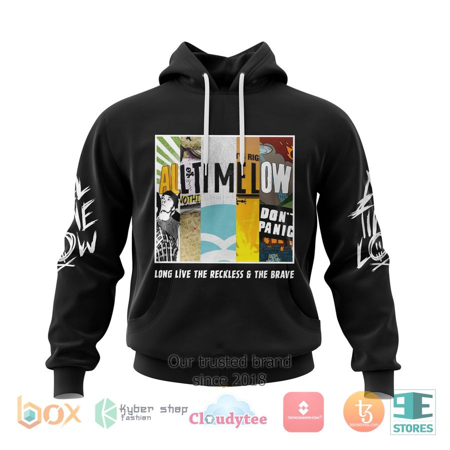 personalized all time low the reckless and the brave 3d hoodie 1 24263