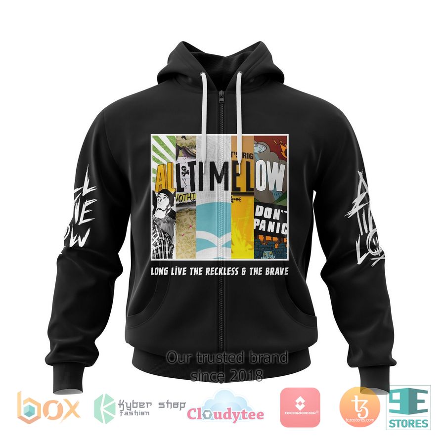 personalized all time low the reckless and the brave 3d zip hoodie 1 84382