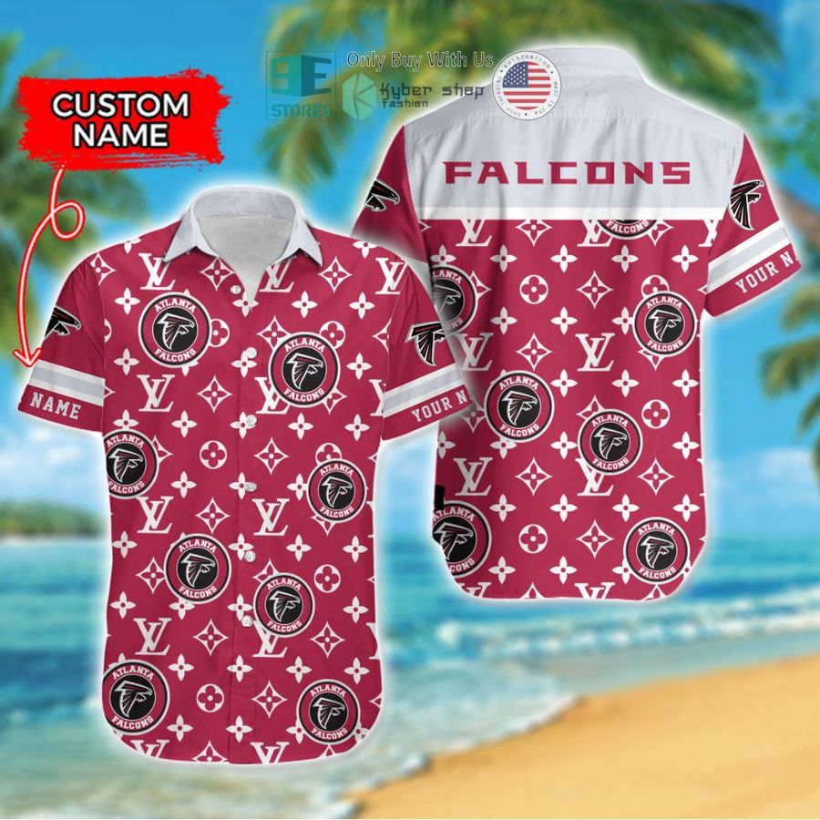 personalized atlanta falcons louis vuitton pattern hawaiian shirt 1 91297
