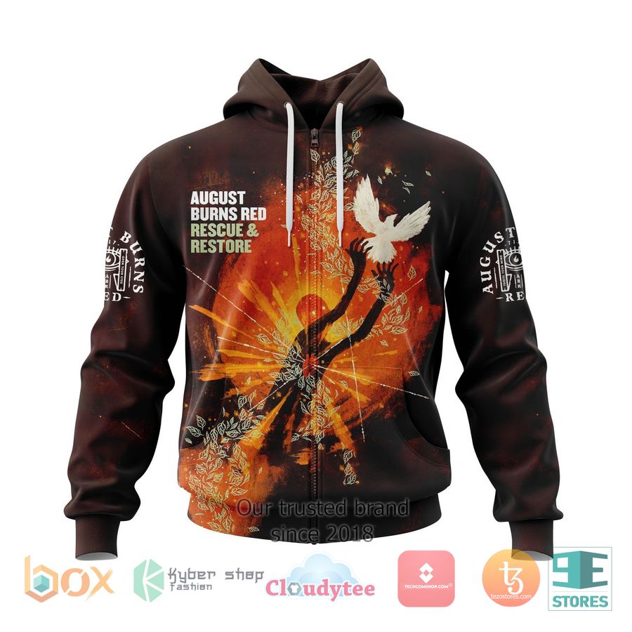 personalized august burns red rescue restore 3d zip hoodie 1 33699
