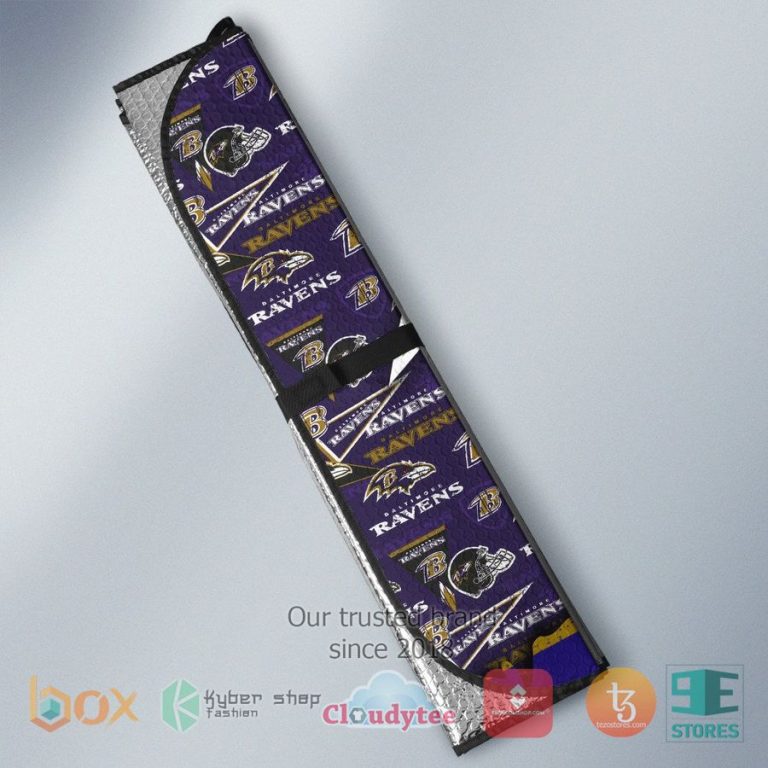 personalized baltimore ravens custom name car sunshades 2 23939