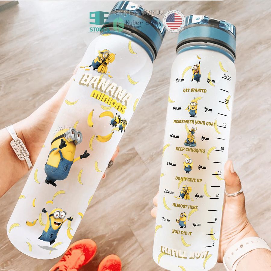 personalized banana minions water bottle 1 33738