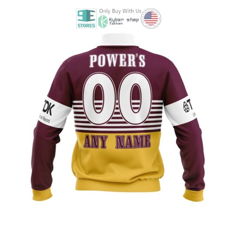 personalized brisbane broncos retro bomber jacket 2 28570