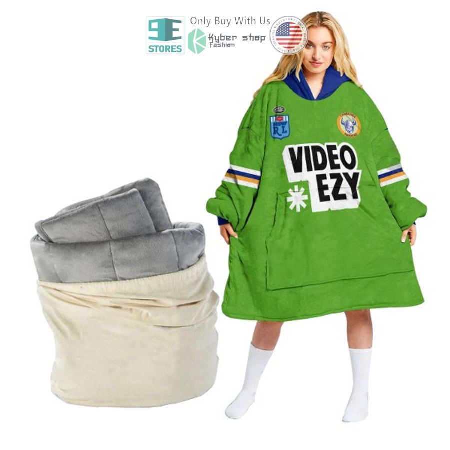 personalized canberra raiders sherpa hooded blanket 2 89865