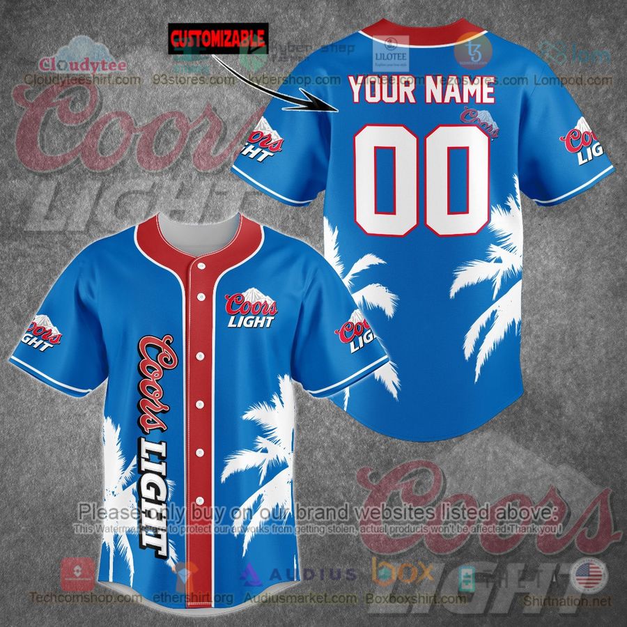 personalized coors light palm tree custom baseball jersey 1 37821