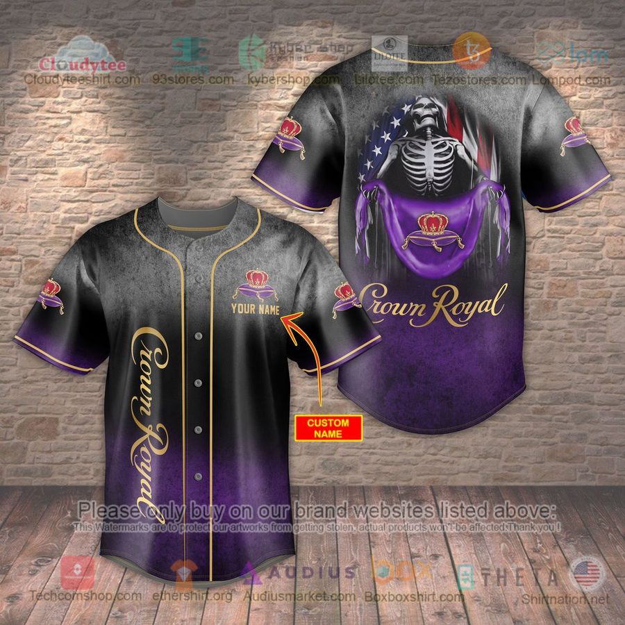 personalized crown royal skeleton united states flag custom baseball jersey 1 25976