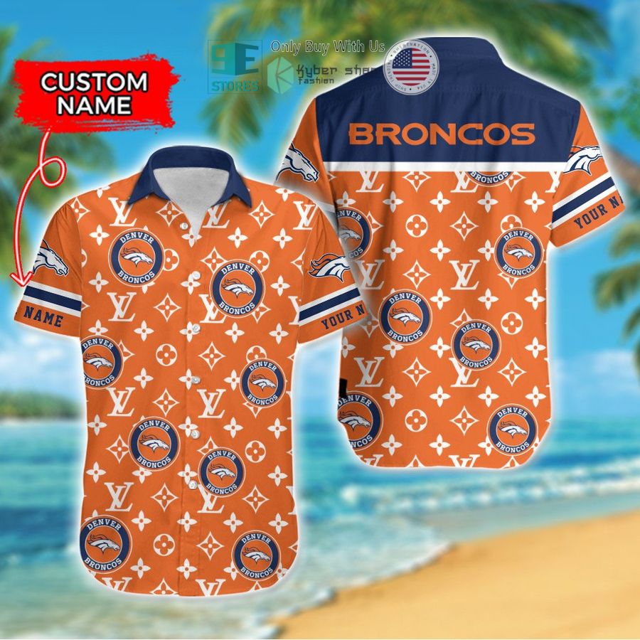 personalized denver broncos louis vuitton pattern hawaiian shirt 1 87443