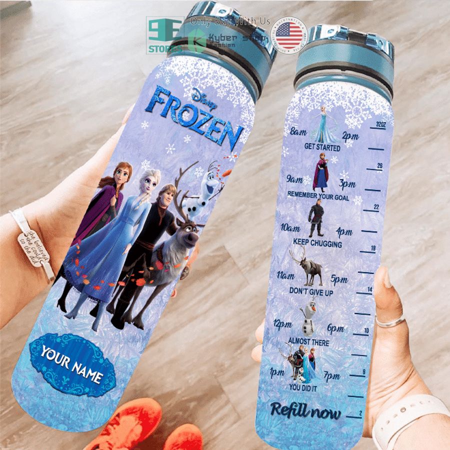 personalized disney frozen characters water bottle 1 40368