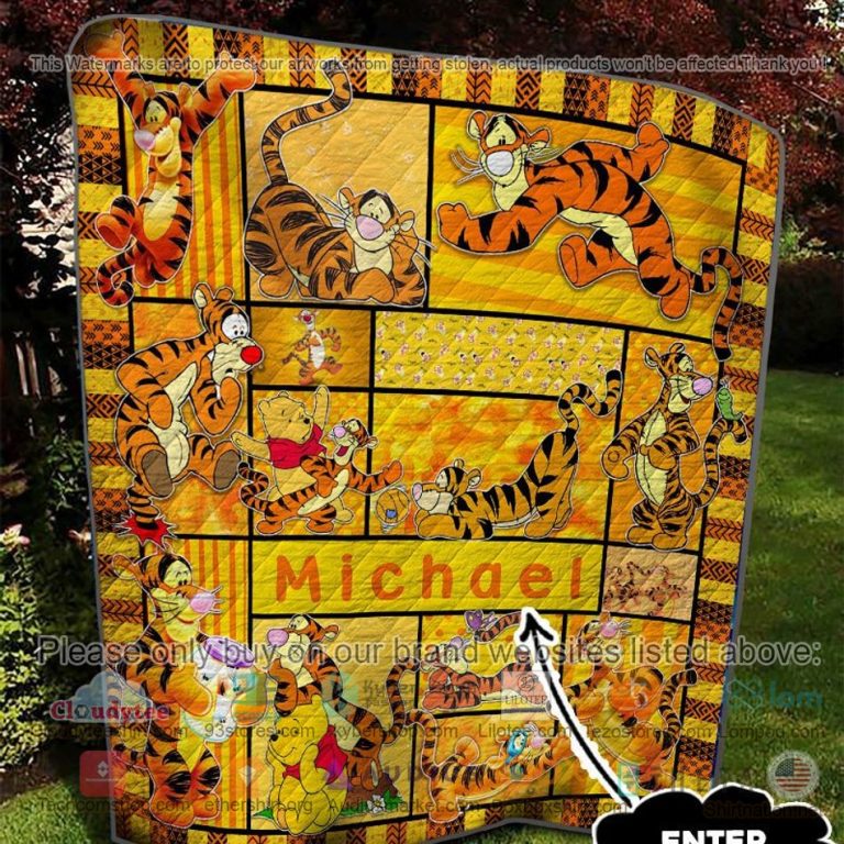 personalized disney tigger quilt 3 62709