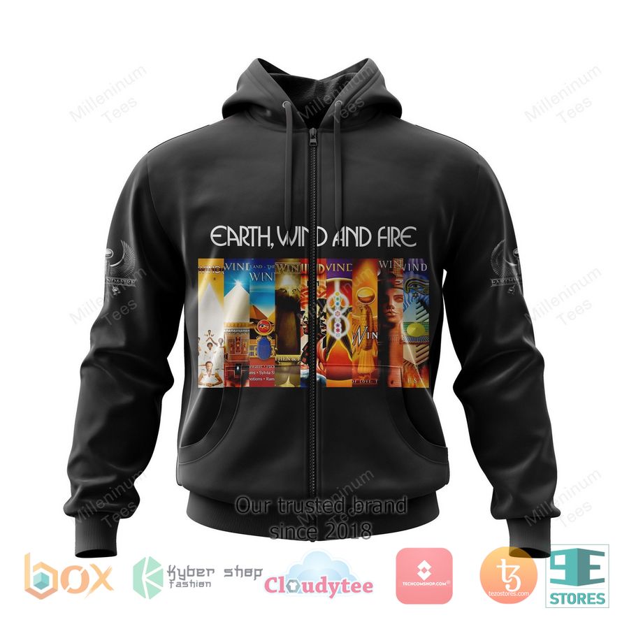 personalized earth wind fire album covers 52th anniversary 3d zip hoodie 1 36704
