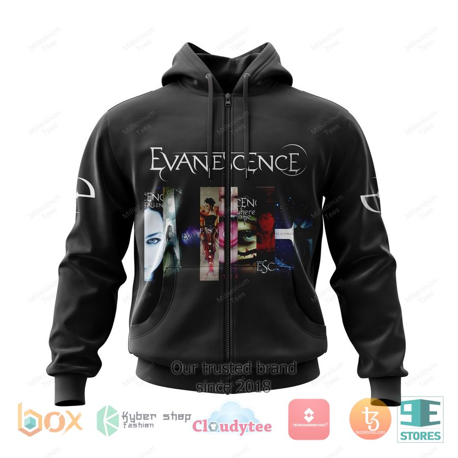 personalized evanescence album covers 3d zip hoodie 1 10616
