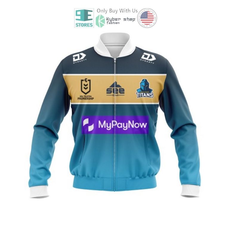 personalized gold coast titans bomber jacket 3 13052