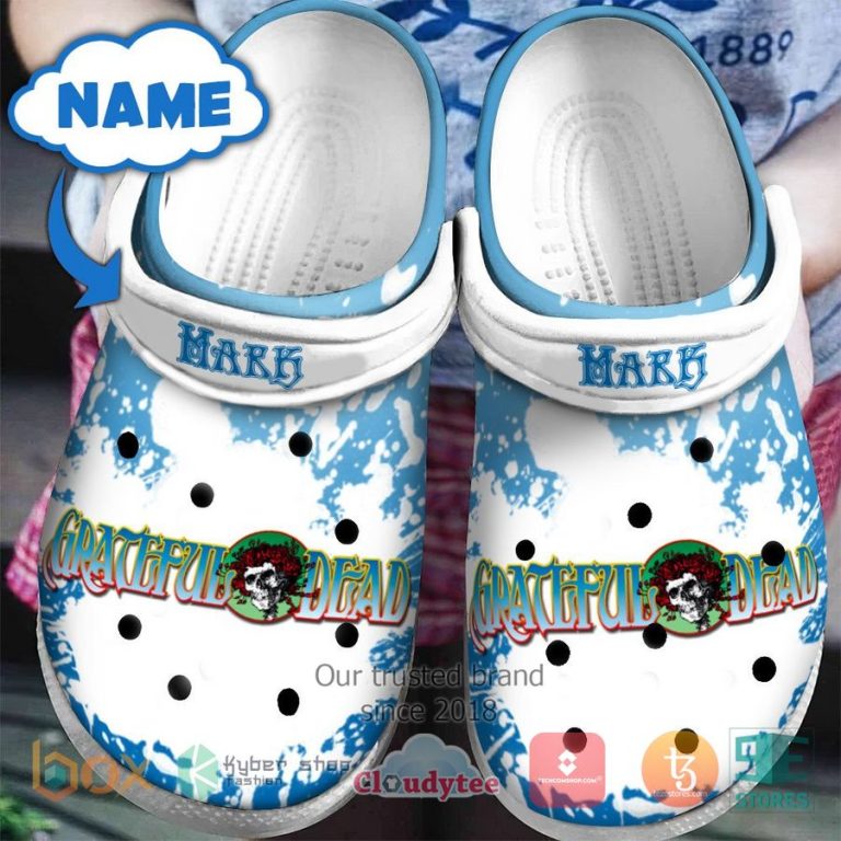 personalized grateful dead band crocband clog 1 72127