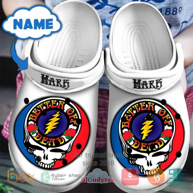 personalized grateful dead logo crocband clog 1 22466