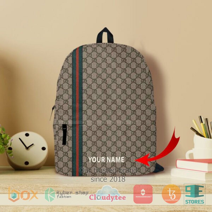 personalized gucci brand pattern custom backpack 1 32833