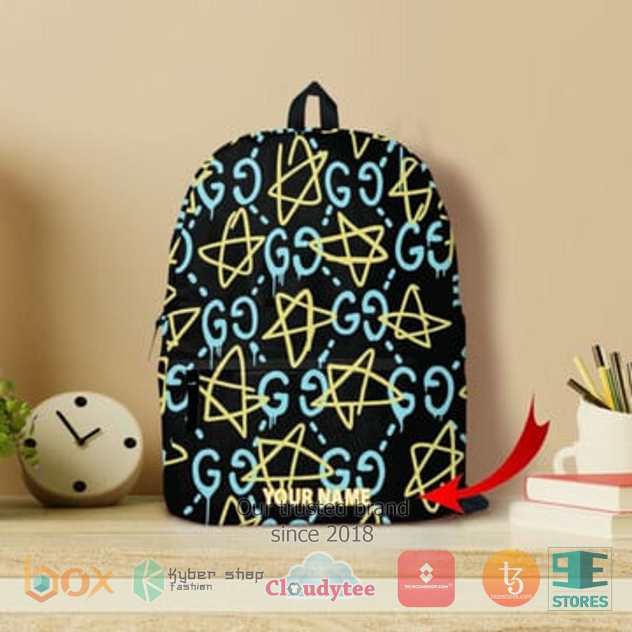 personalized gucci ghost pattern custom backpack 1 71961
