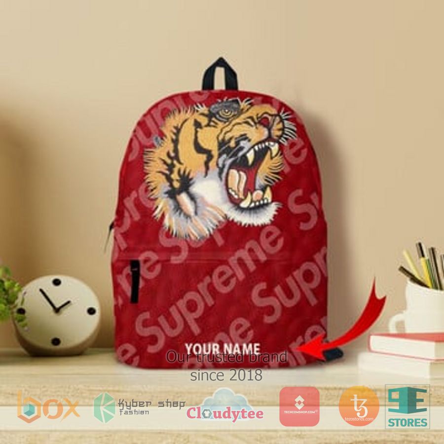 personalized gucci tiger supreme custom backpack 1 66659