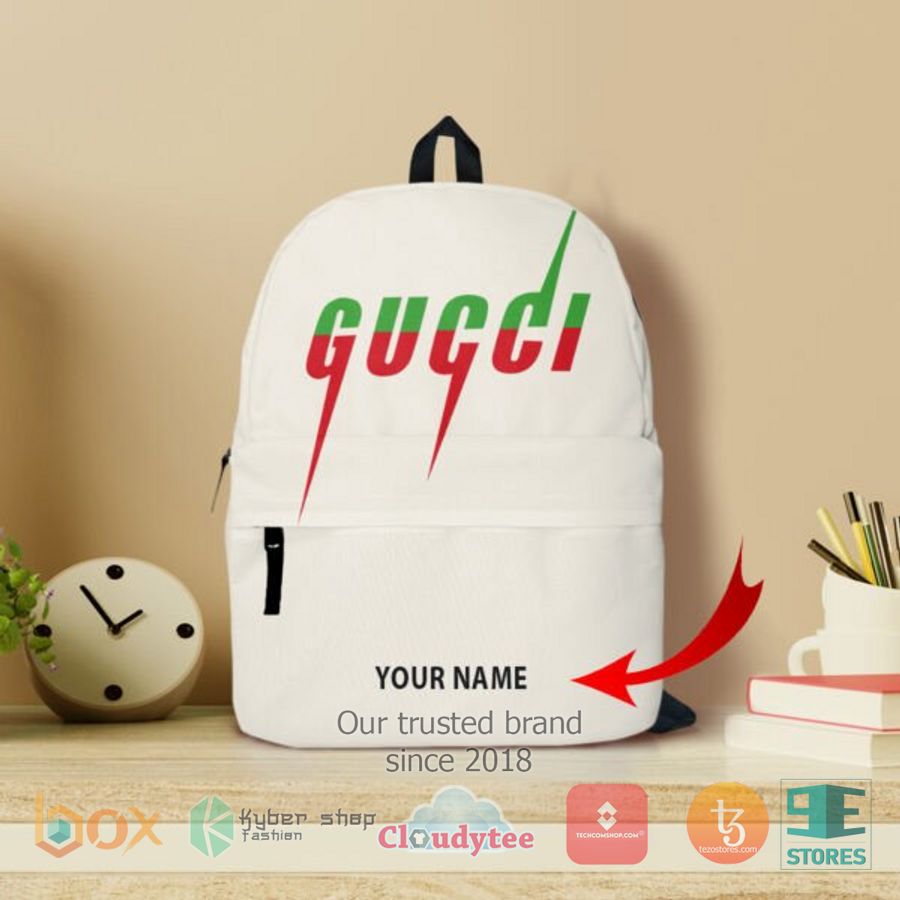 personalized gucci white custom backpack 1 43346