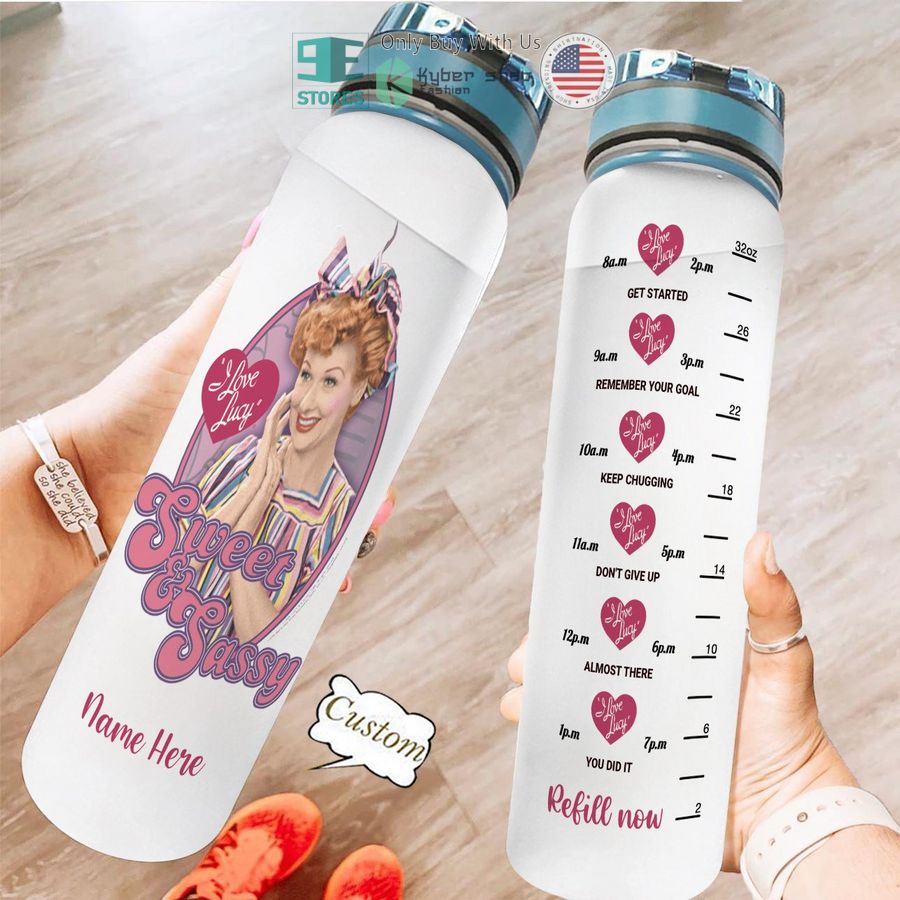 personalized i love lucy sweet sassy water bottle 1 61732