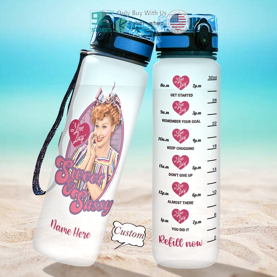 personalized i love lucy sweet sassy water bottle 2 27569