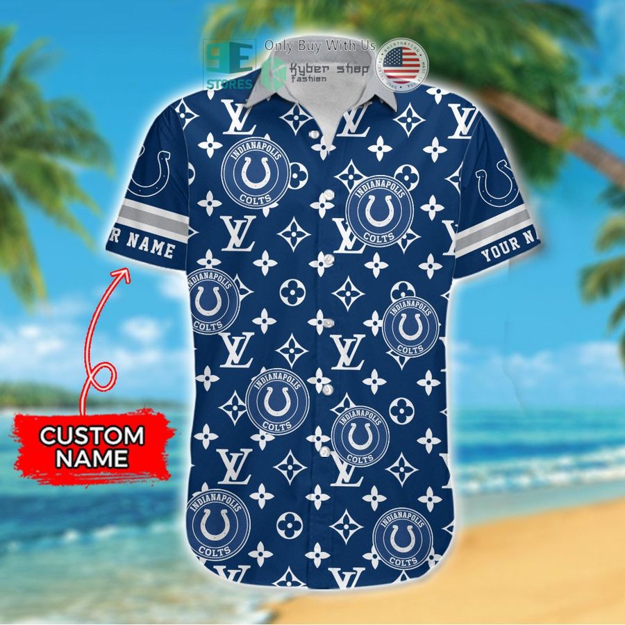 personalized indianapolis colts louis vuitton pattern hawaiian shirt 2 84516