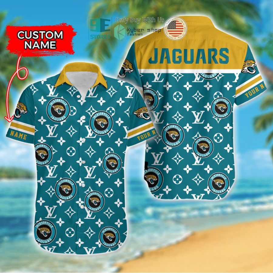 personalized jacksonville jaguars louis vuitton pattern hawaiian shirt 1 79193