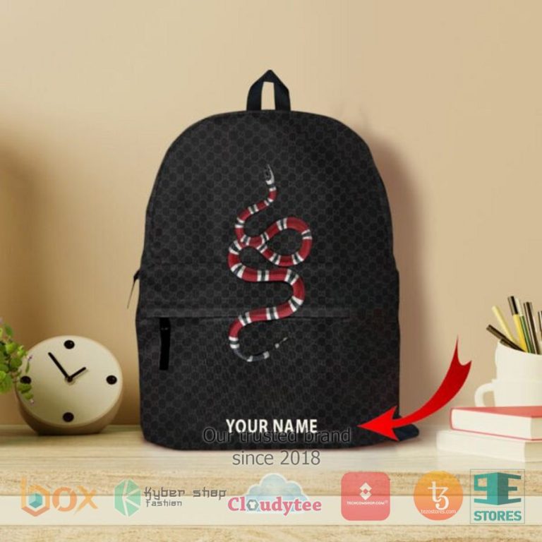 personalized kingsnake black custom backpack 1 33958