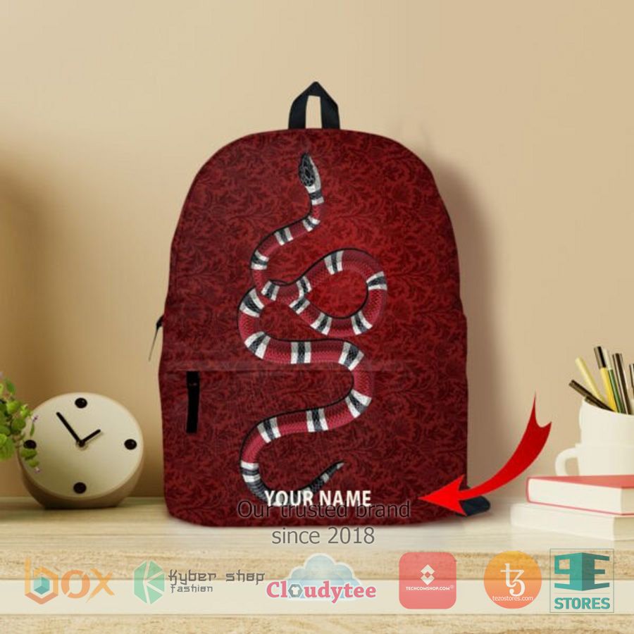 personalized kingsnake red custom backpack 1 45085