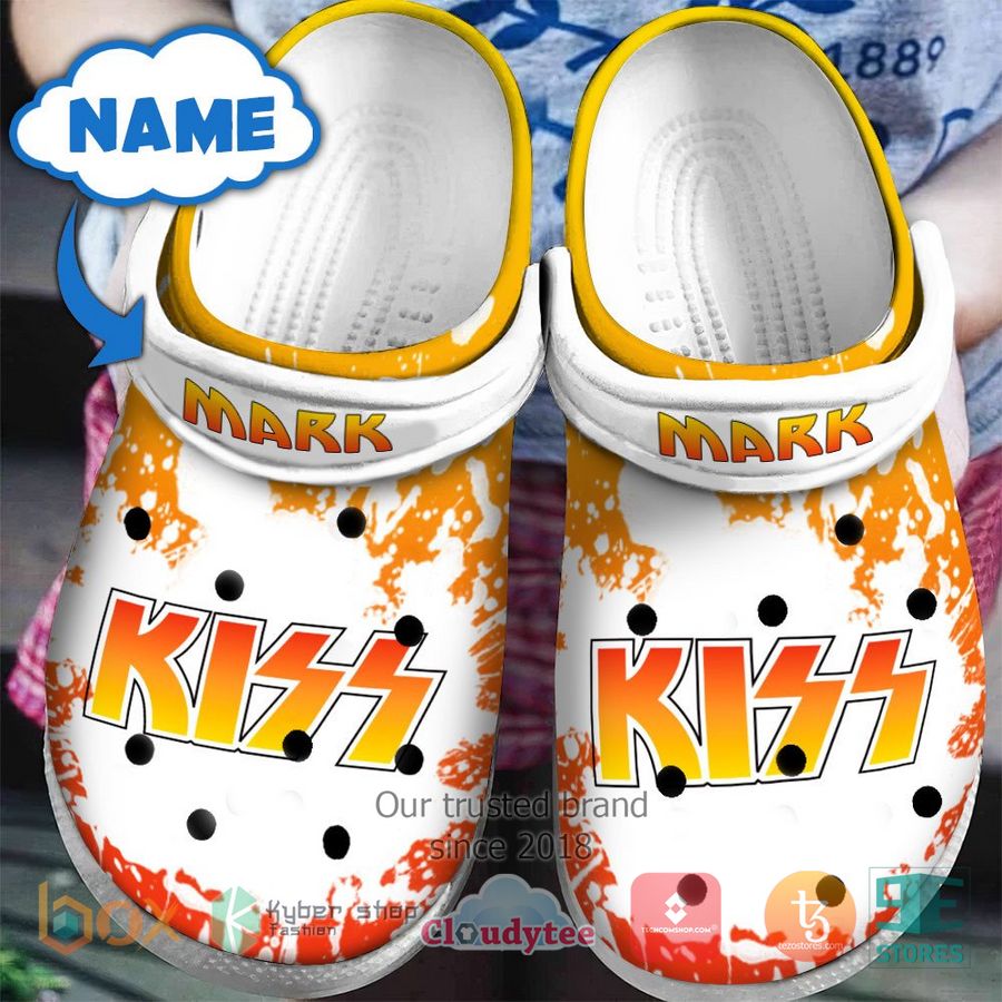 personalized kiss band crocband clog 1 95442
