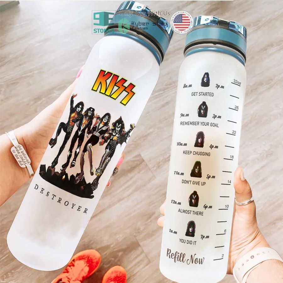 personalized kiss band destroyer water bottle 1 3602