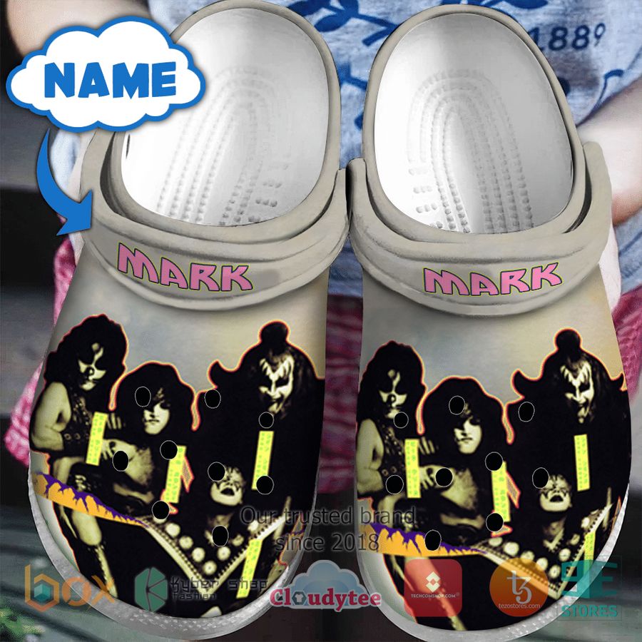 personalized kiss band hotter than hell album crocband clog 1 17136