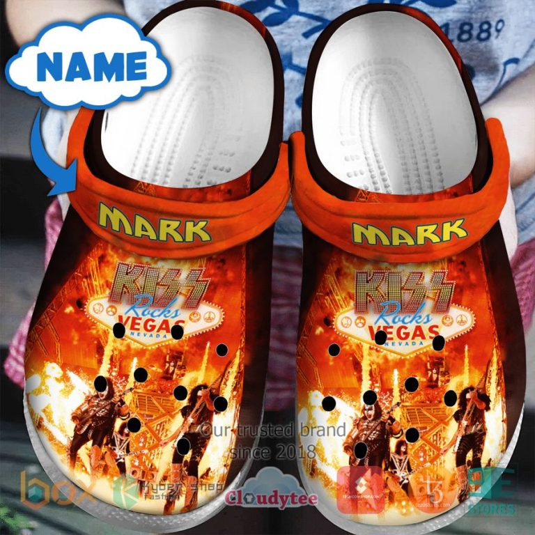 personalized kiss band rock vegas album crocband clog 1 2775