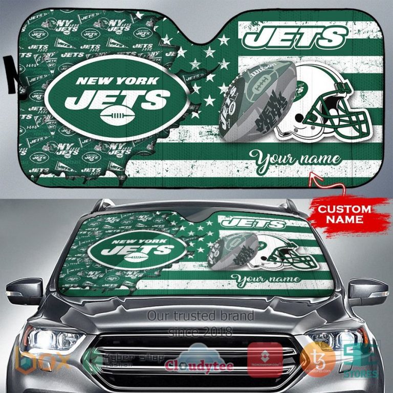 personalized new york jets custom name car sunshades 1 44128