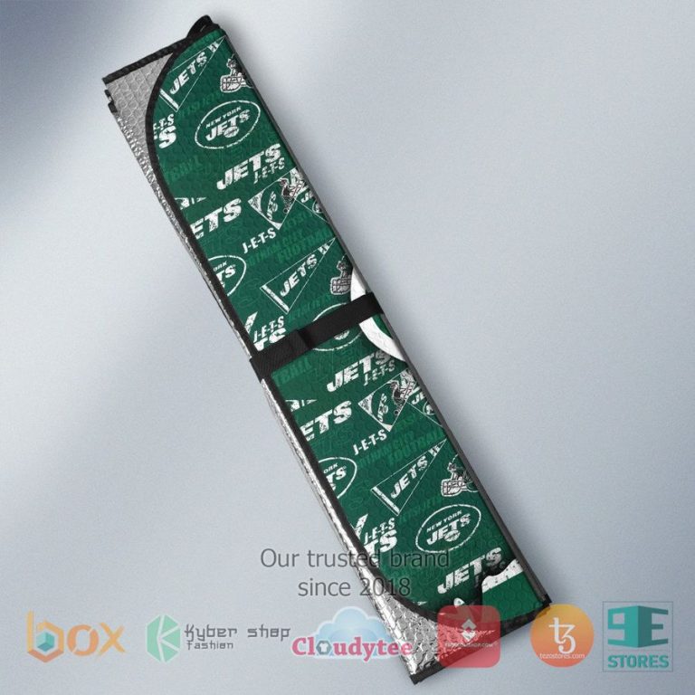 personalized new york jets custom name car sunshades 2 39424